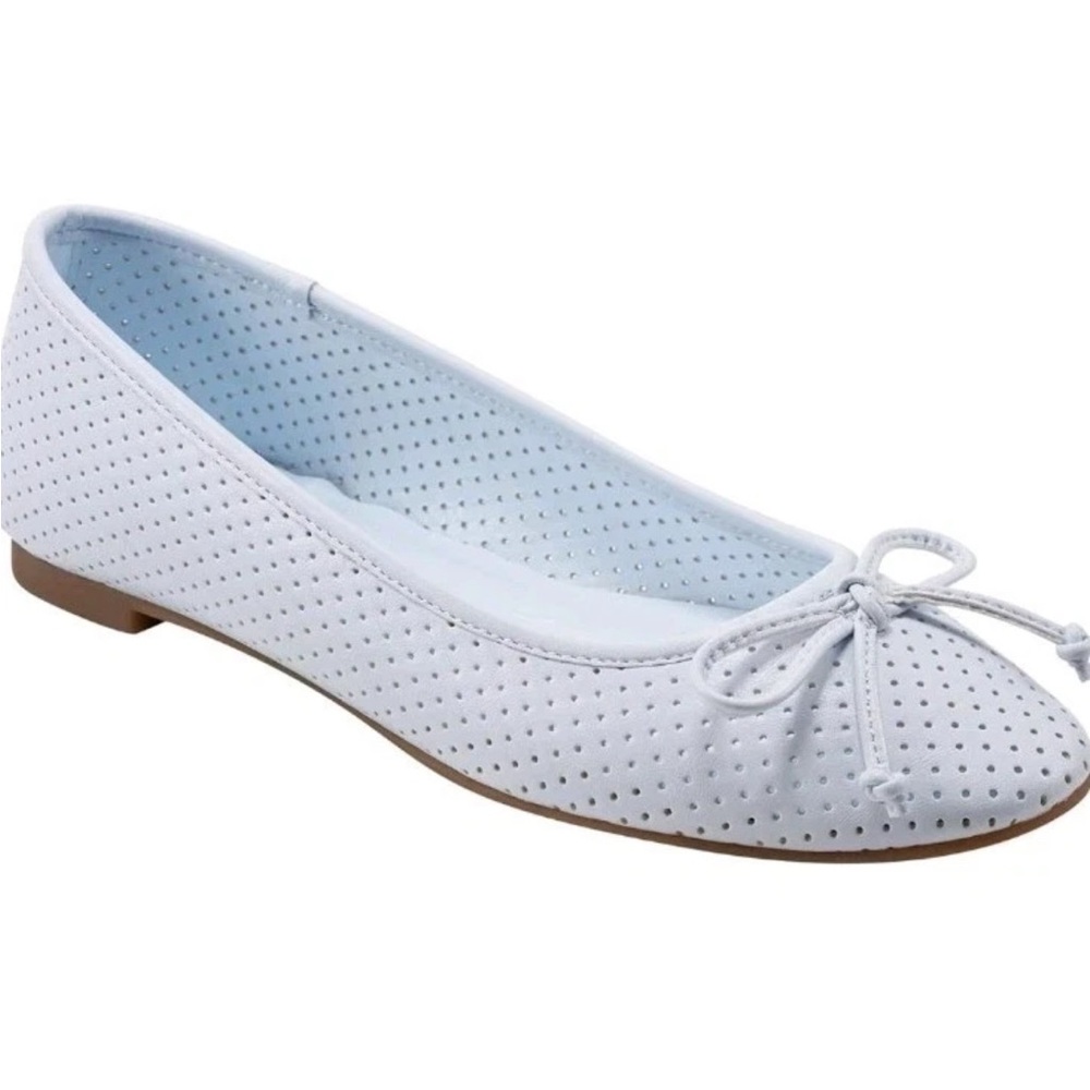 Bandolino Women's Paprika Ballet Flat Light Blue Size 8.5 New